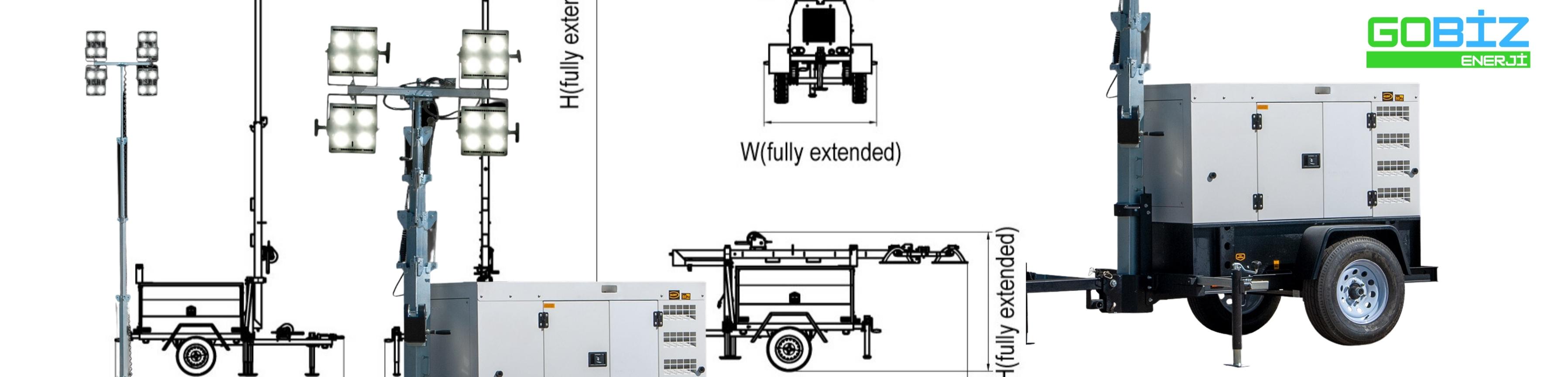 İşıq Qülləsi Generator Dəstləri